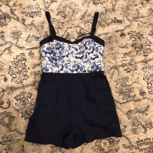 Anthropologie super cute corset style romper